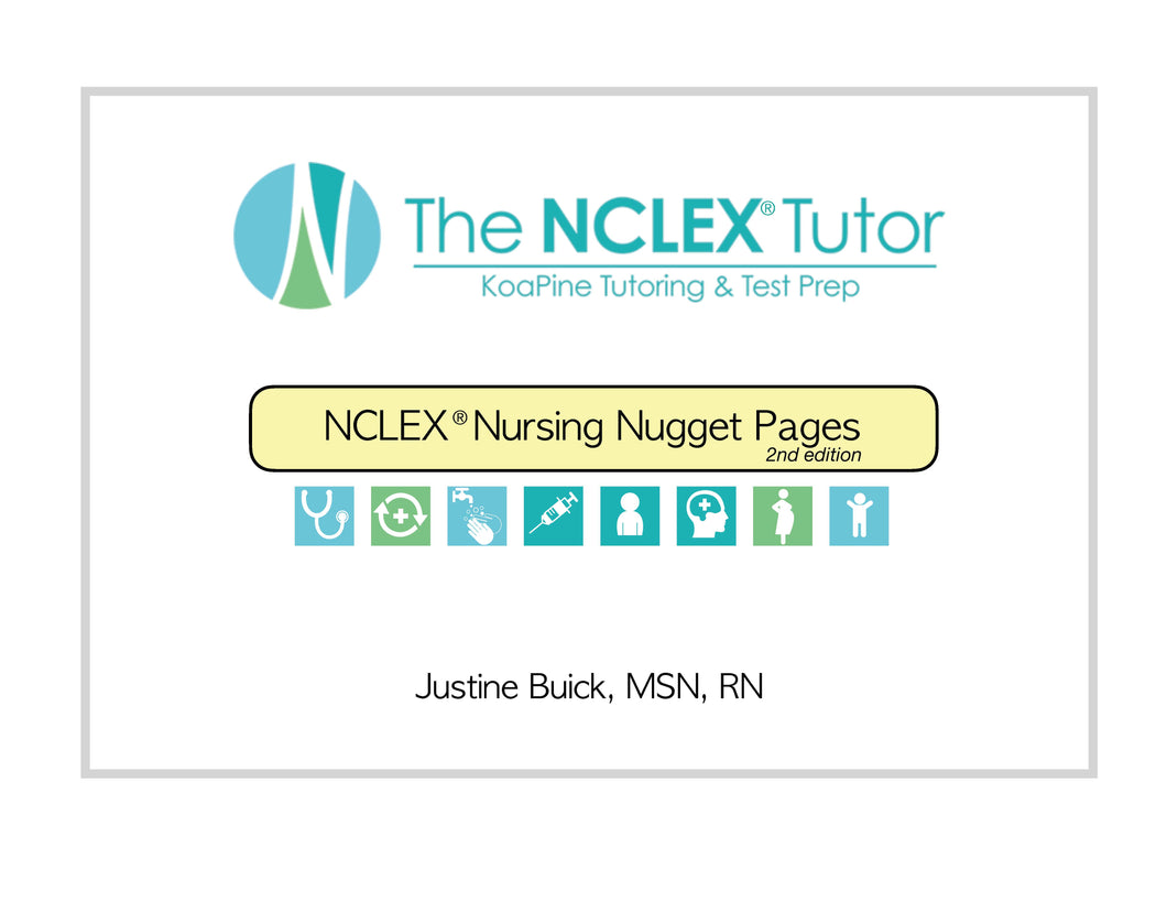 NCLEX Nursing Nugget Pages Book